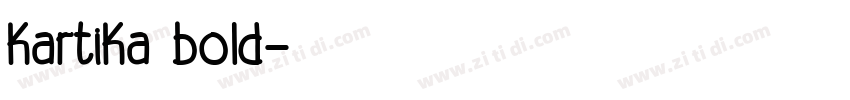 kartika bold字体转换